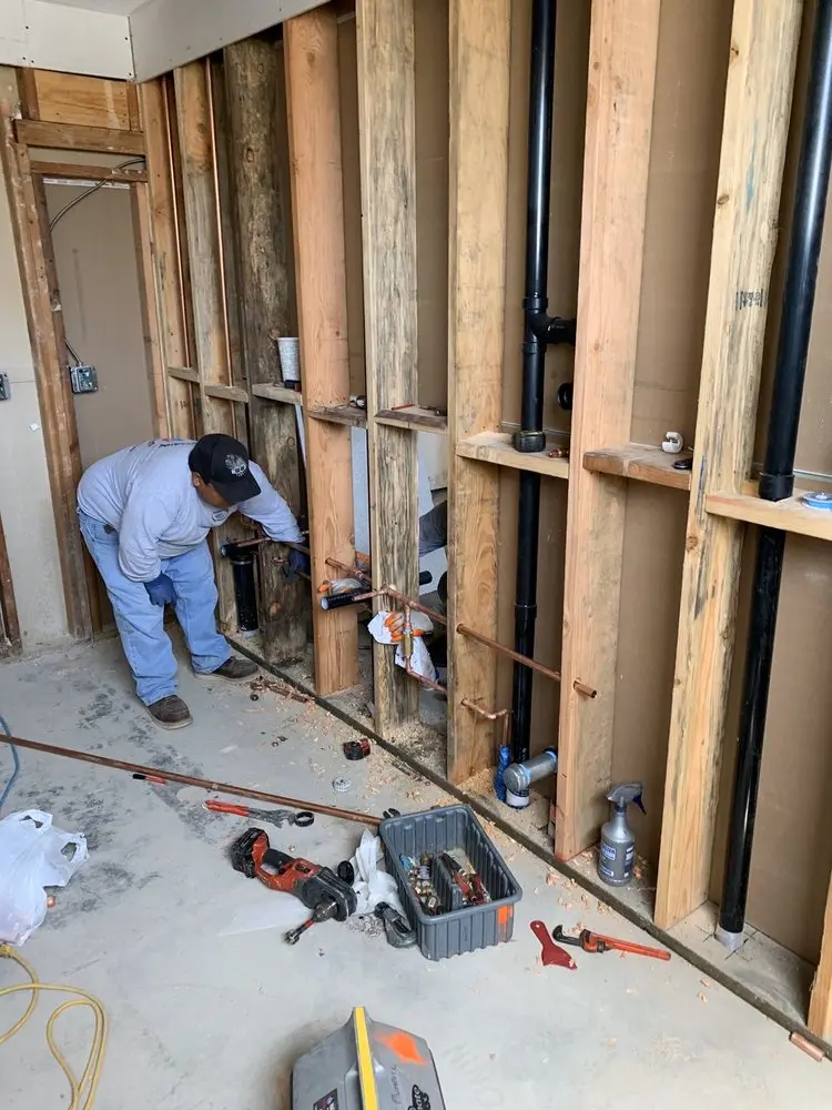 Commercial rough-in plumbing for Trenchless Sewer Repair in Farmersville